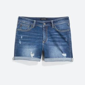 Dear John Lillie Short Cuffed Distressed Jean Shorts Size 16